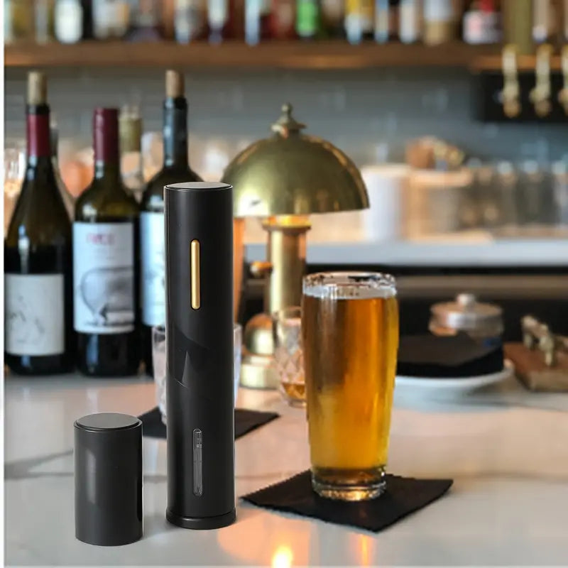 Electric Wine Opener Set with Battery and Beer Opener